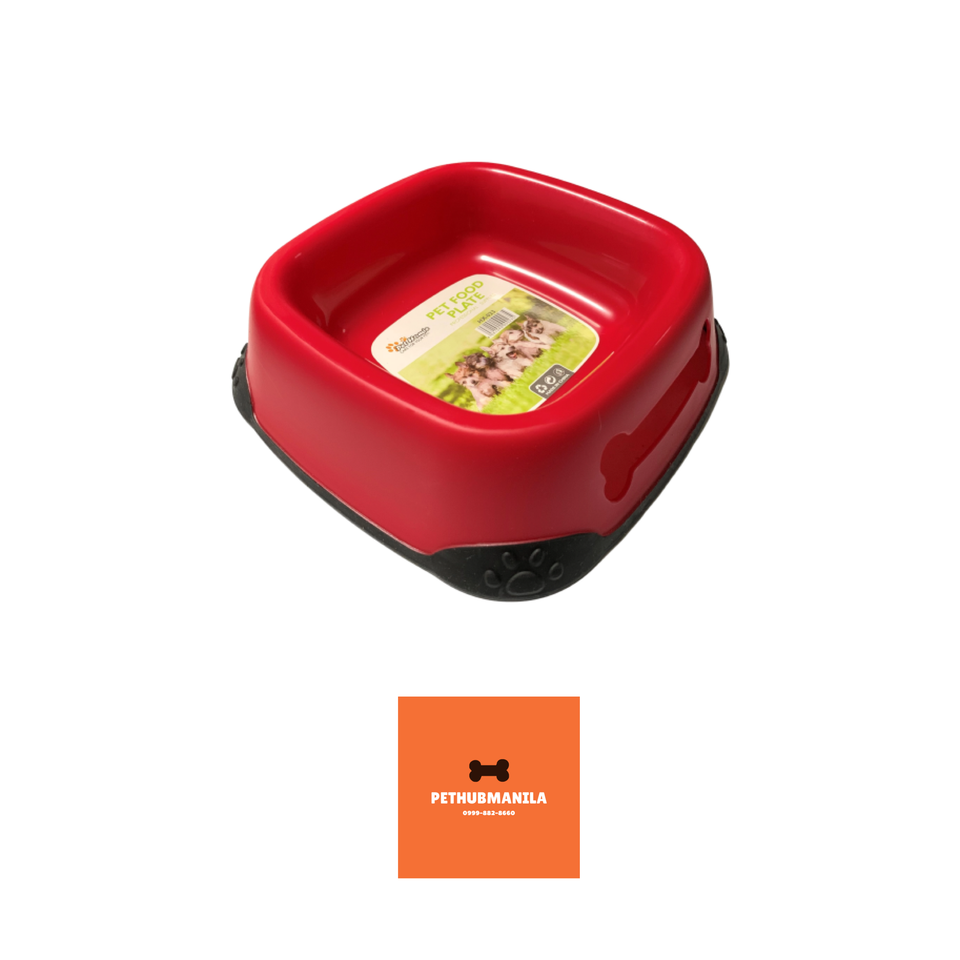 Pet Homie Red Food Plate (Large)