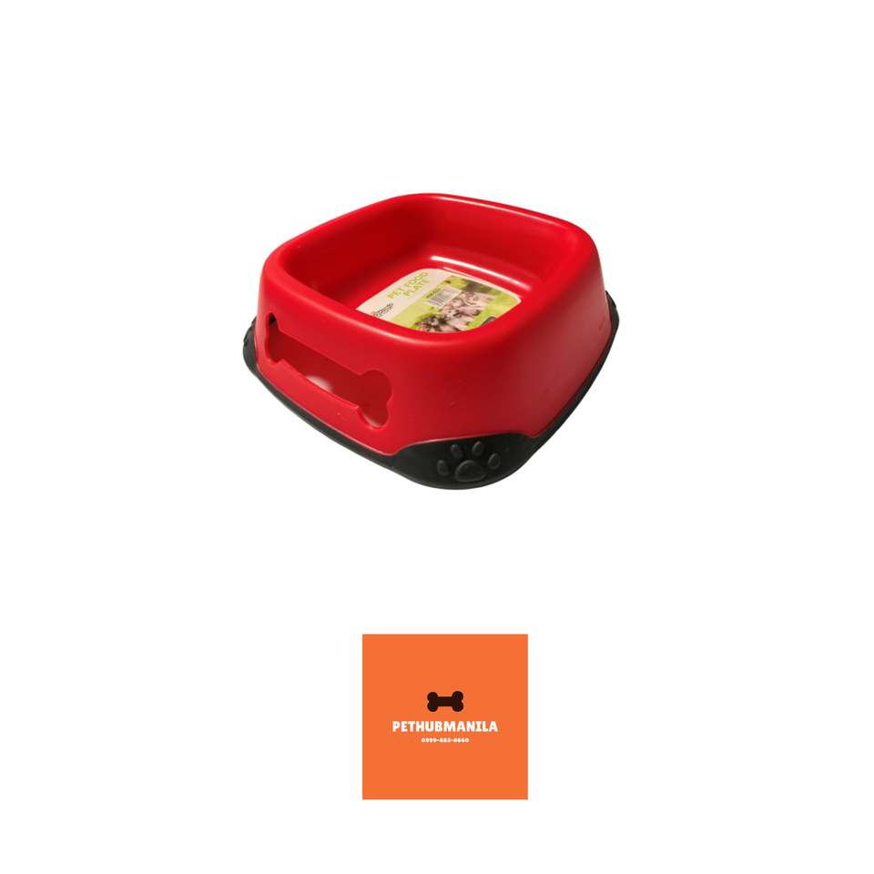 Pet Homie Red Food Plate (Small)