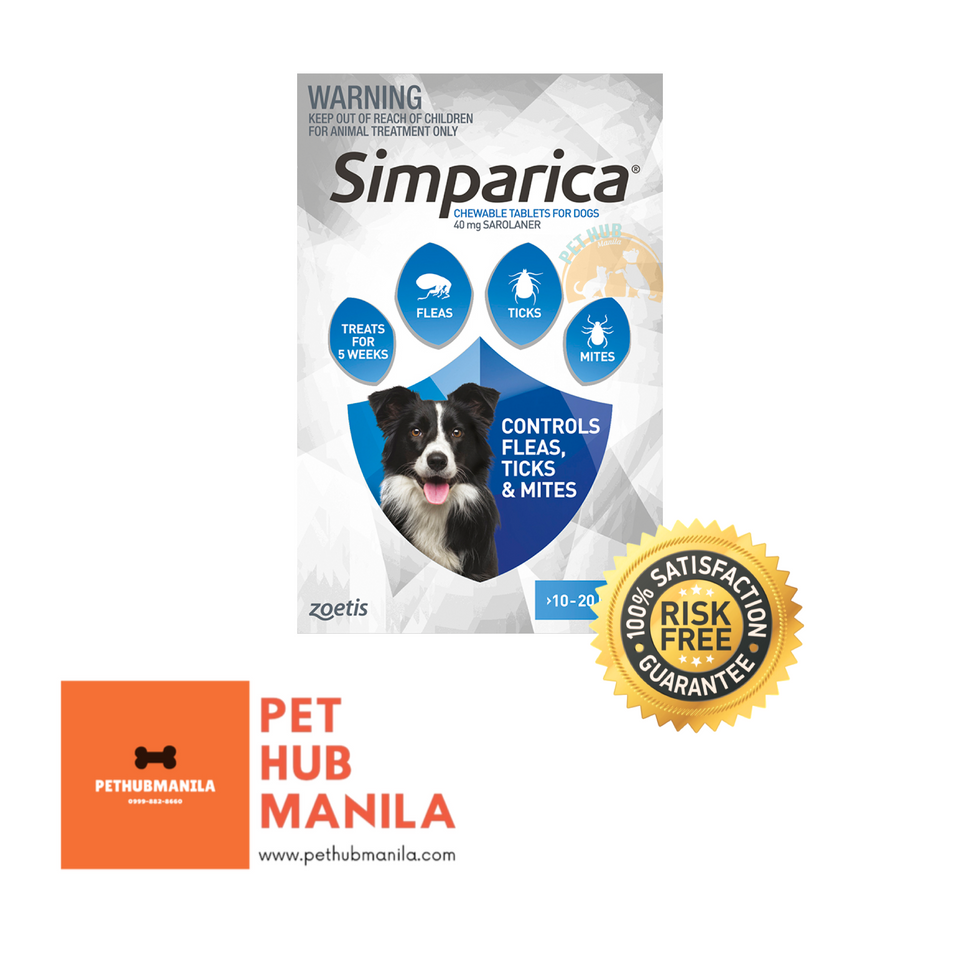 Simparica Sarolaner 40mg 10-20kg