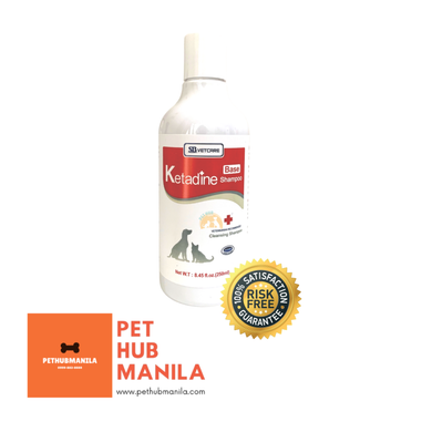 SB Vetcare Ketadine Cleansing Shampoo for Dogs and Cats 250ml