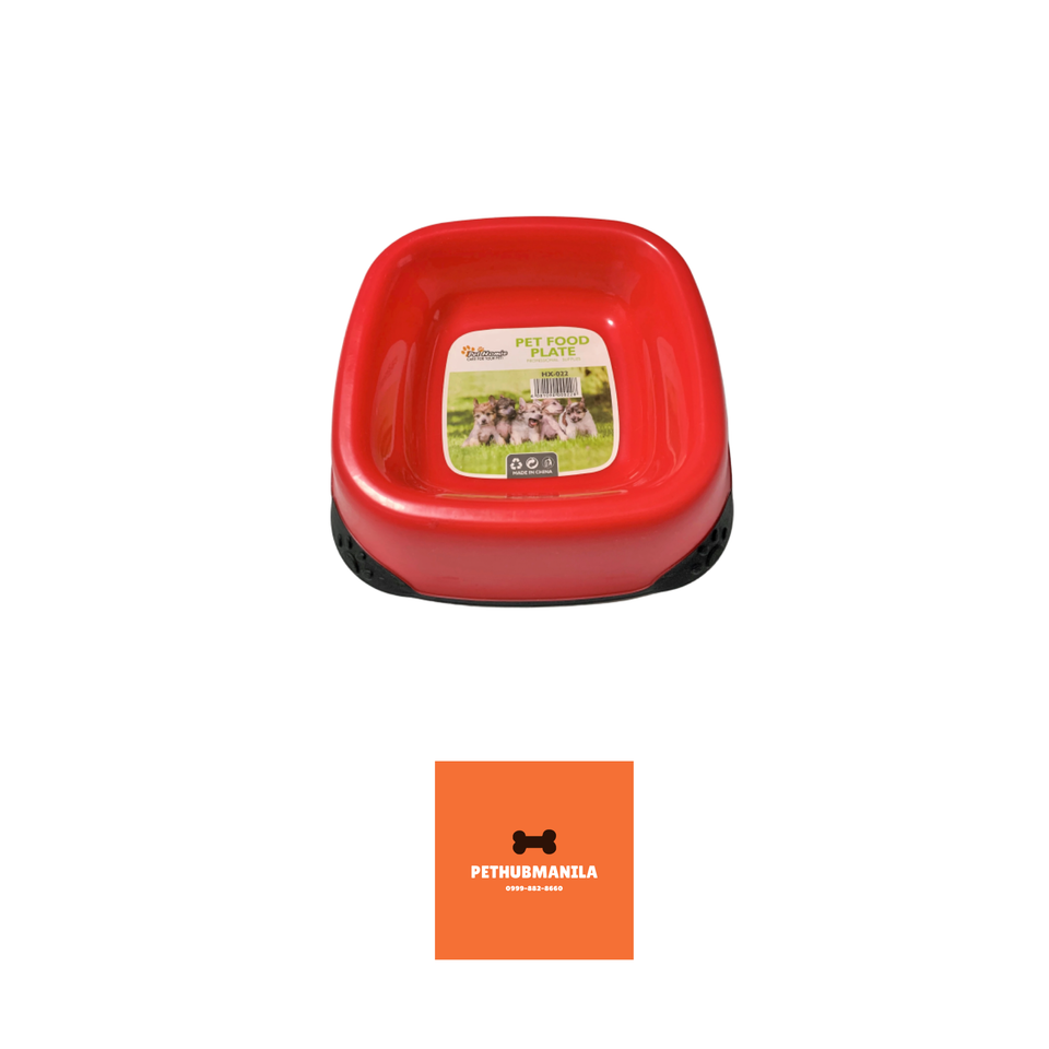 Pet Homie Red Food Plate (Small)