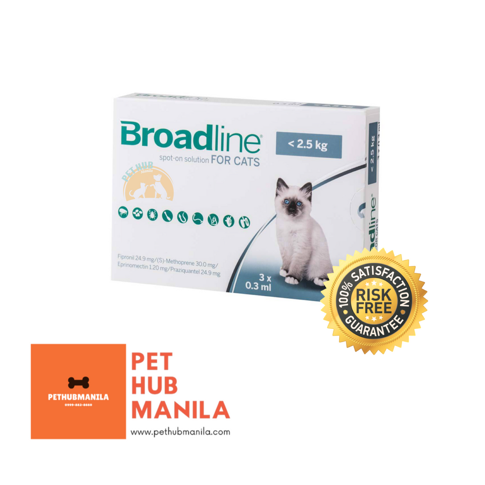 Broadline for Cats up to 2.5kg (3 Pipettes)
