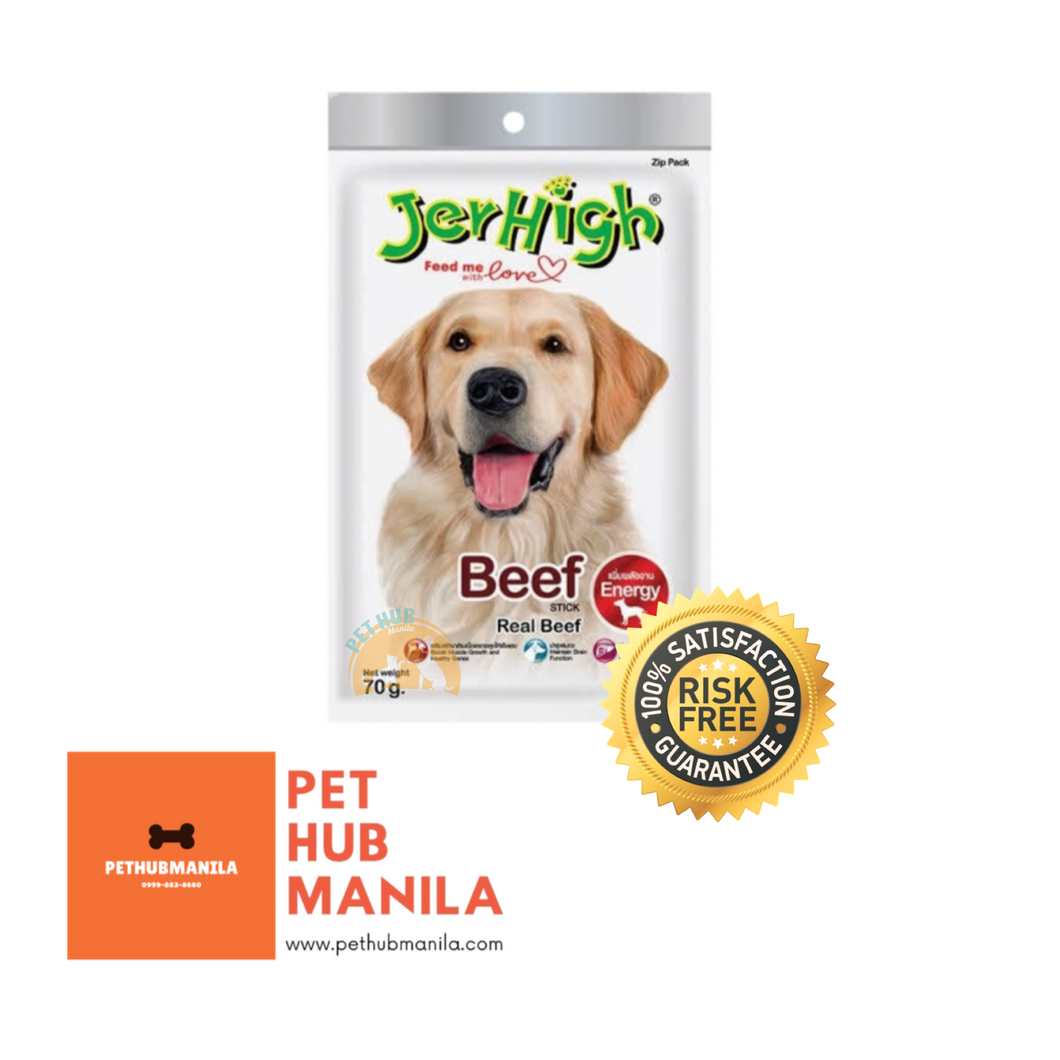 Jerhigh Real Beef Stick Dog Treats 70g