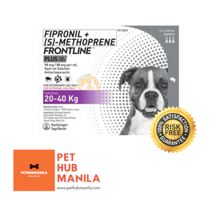 Frontline Plus for Dogs 20-40kg (3 Pipettes)