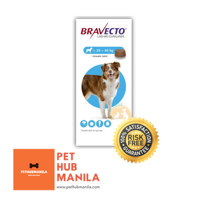 Bravecto Fluralaner 1000mg (20-40) 1Chewable Tablet for Large Dogs
