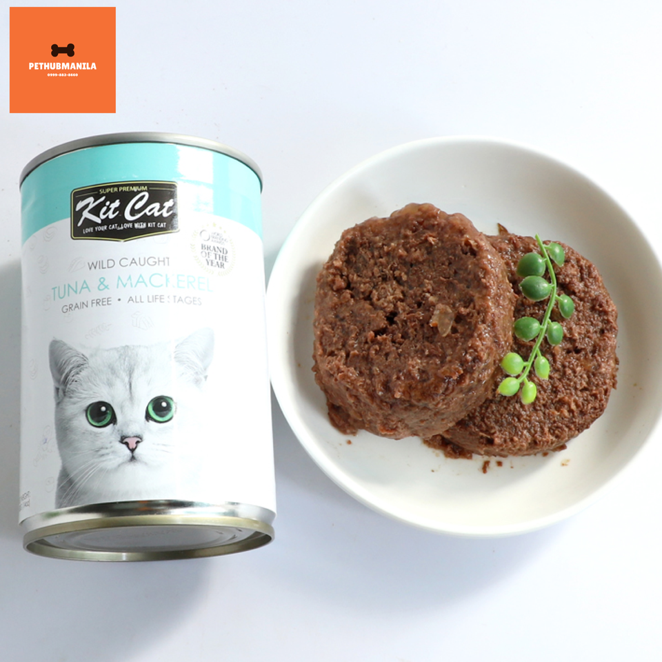 Kit Cat Grain Free Tuna & Mackerel Wet Cat Food 400g