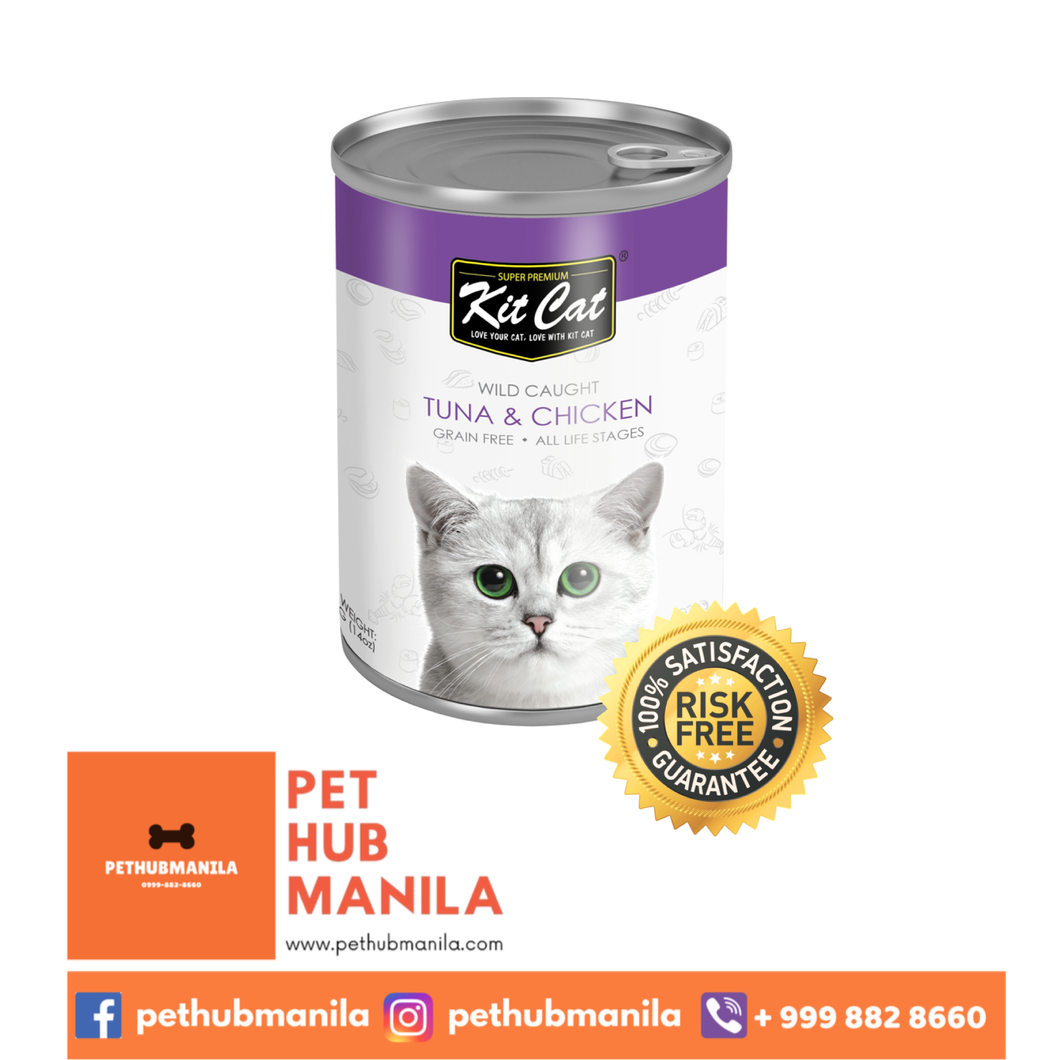 Kit Cat Grain Free Tuna & Chicken Wet Cat Food 400g