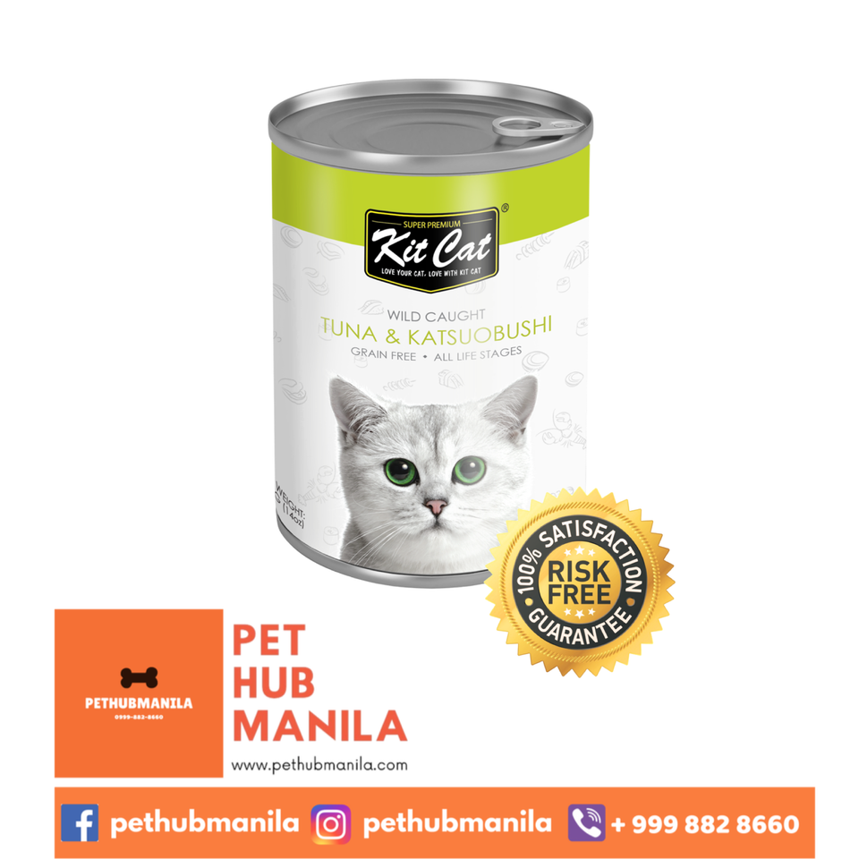 Kit Cat Grain Free Tuna & Katsuobushi Wet Cat Food 400g