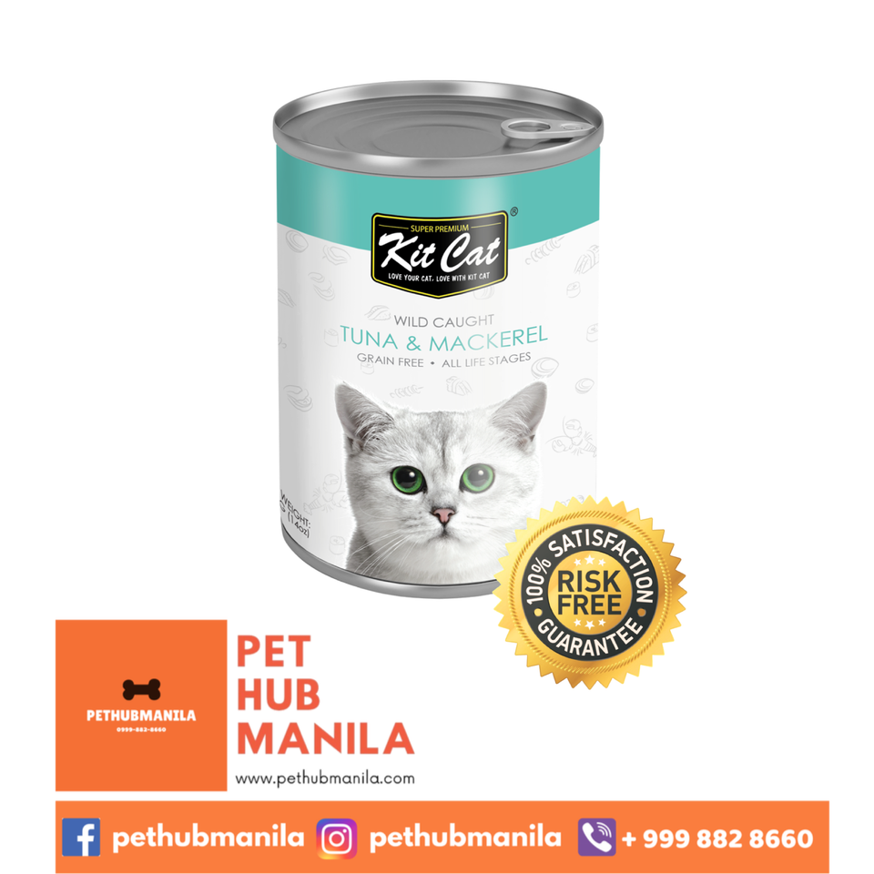 Kit Cat Grain Free Tuna & Mackerel Wet Cat Food 400g