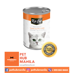 Kit Cat Grain Free Tuna & Prawn Wet Cat Food 400g